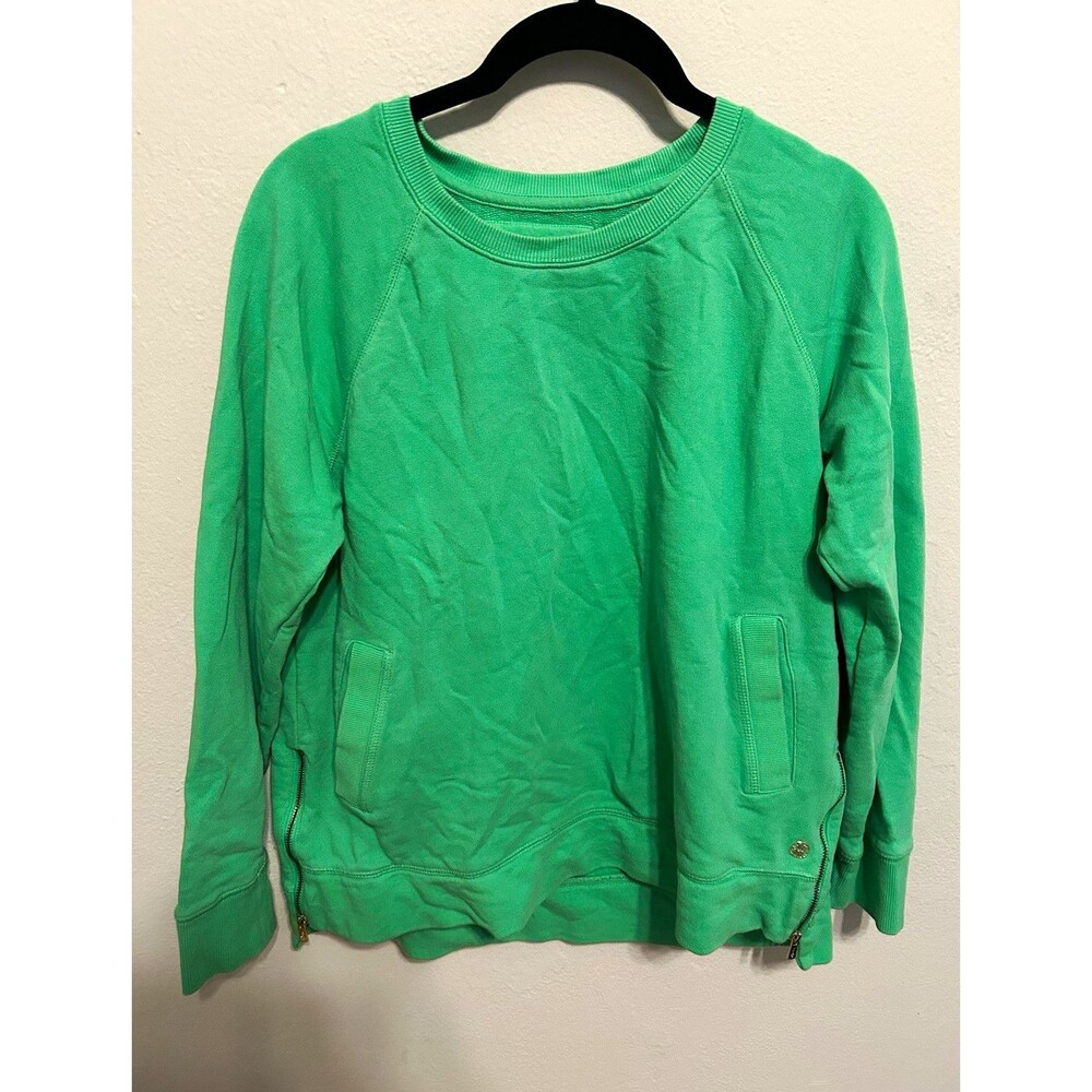 Lilly Pulitzer Luxletic Beach Comber Pullover in green Size Medium Loungewear